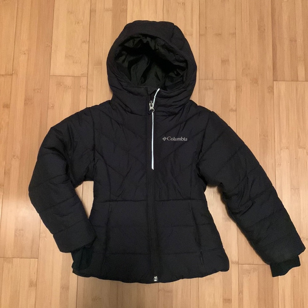Columbia black winter coat - xxs - 4/5t